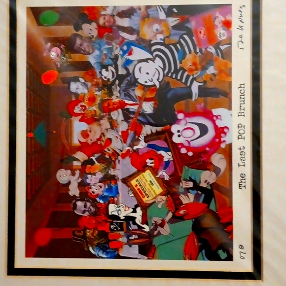 NELSON DE LA NUEZ Signed Print of THE LAST POP BRUNCH. - Picture 2 of 3